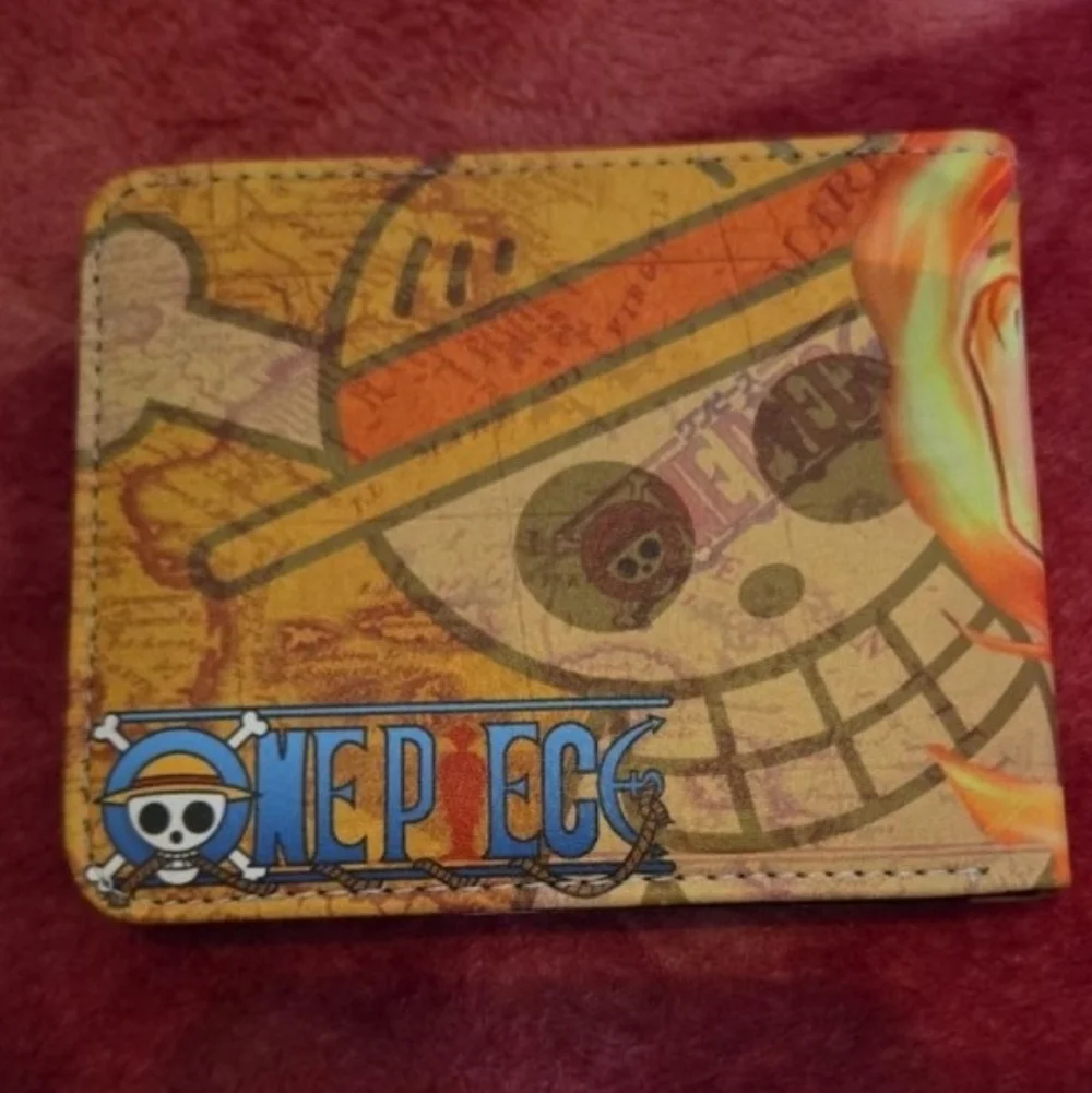 New one piece anime manga leather wallet